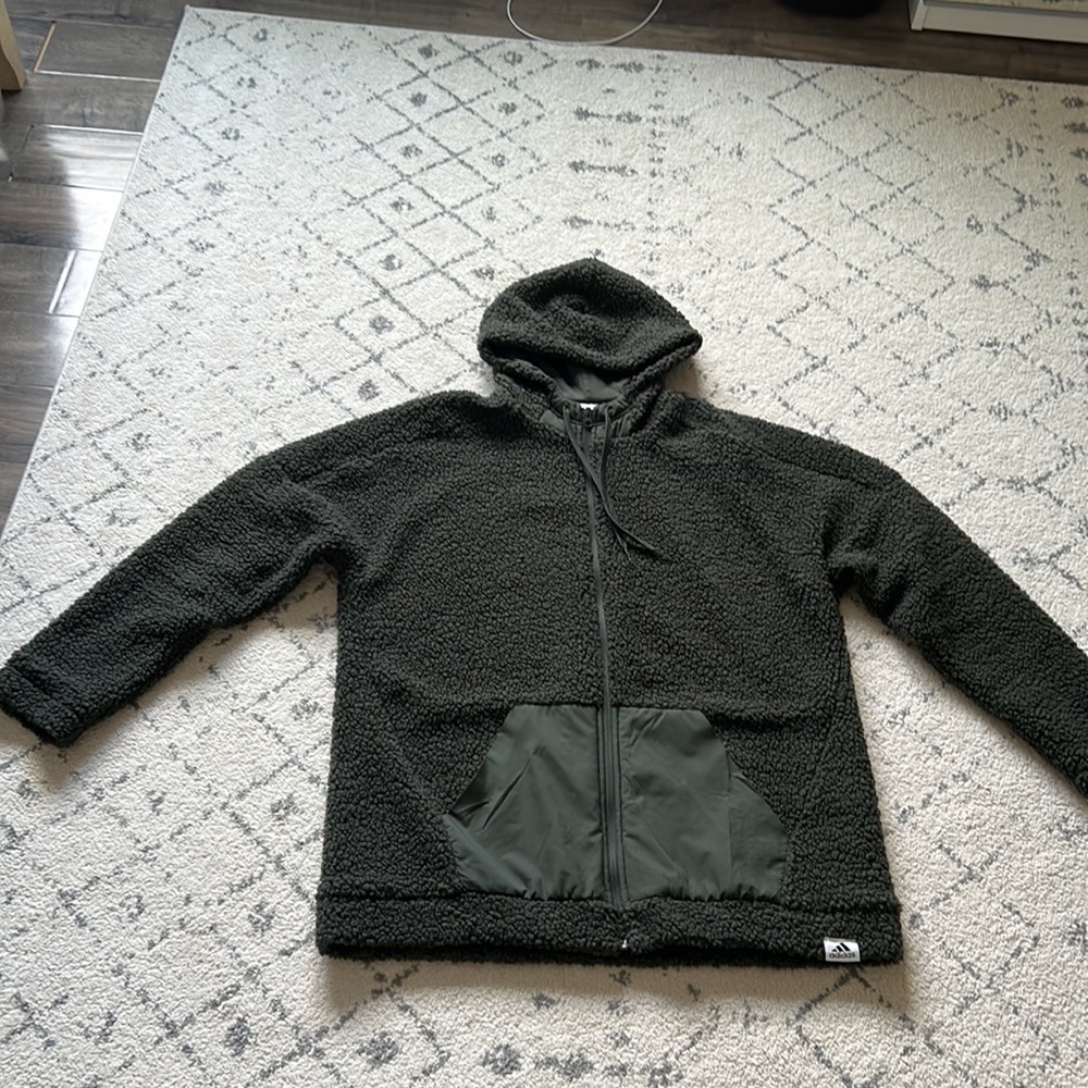 Women’s ADIDAS Sherpa Jacket Size 2XL - Picture 7 of 8